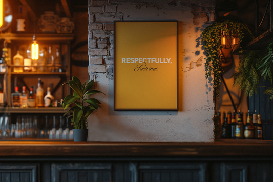 Respectfully F**k That • Orange Background • DIGITAL DOWNLOAD