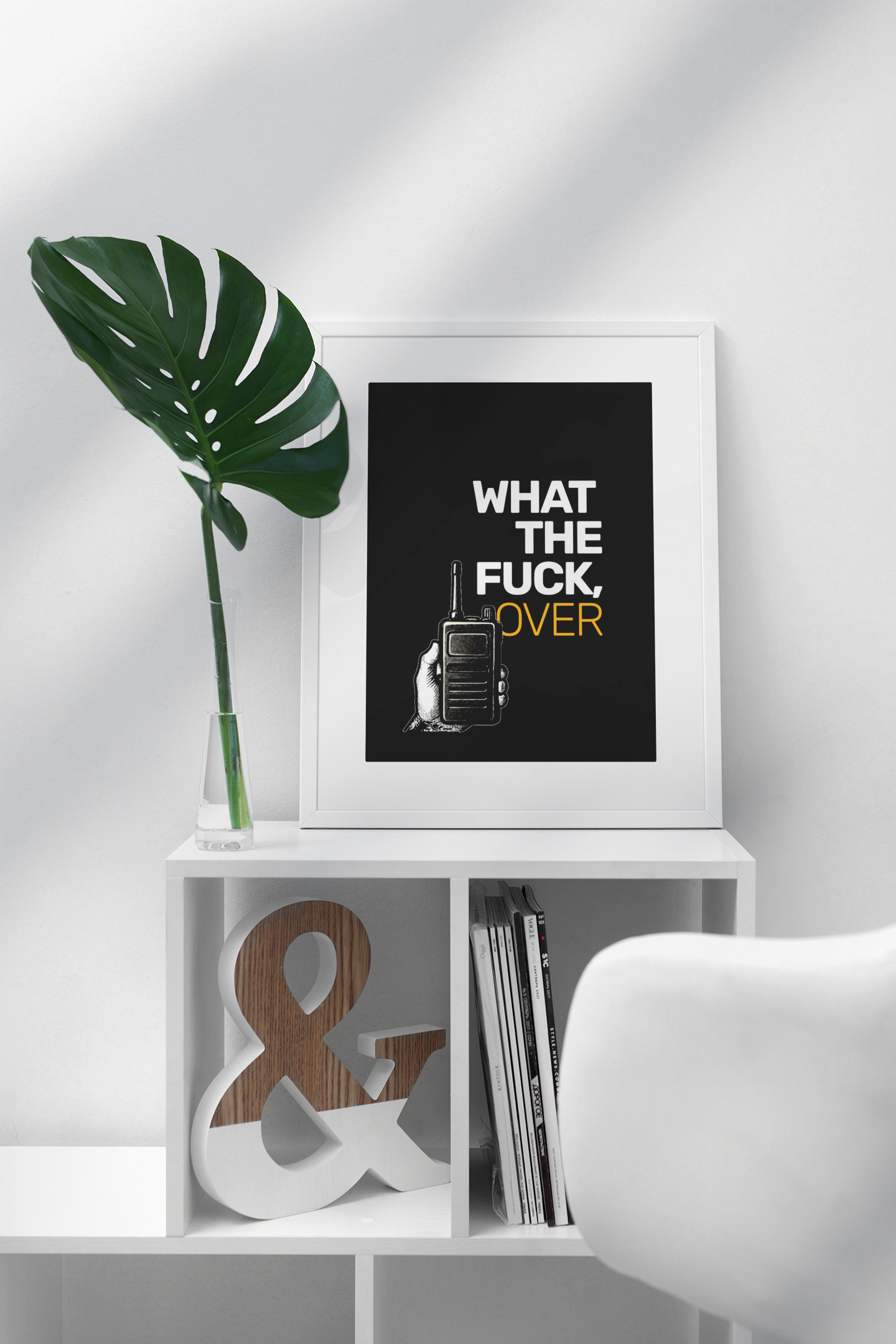 What The F**k, Over • Black Background • DIGITAL DOWNLOAD