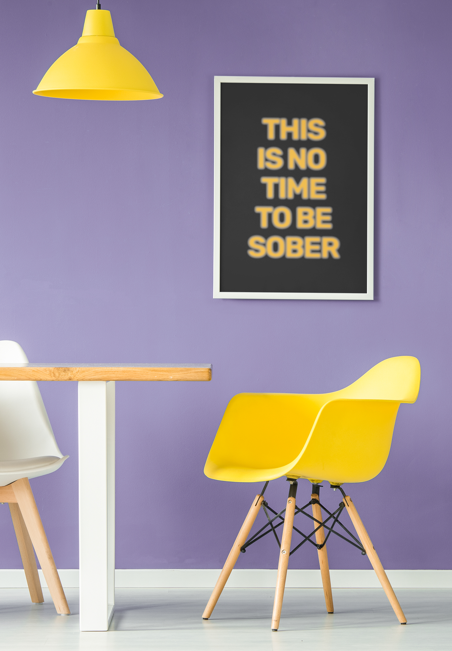 This Is No Time To Be Sober • Black Background • DIGITAL DOWNLOAD