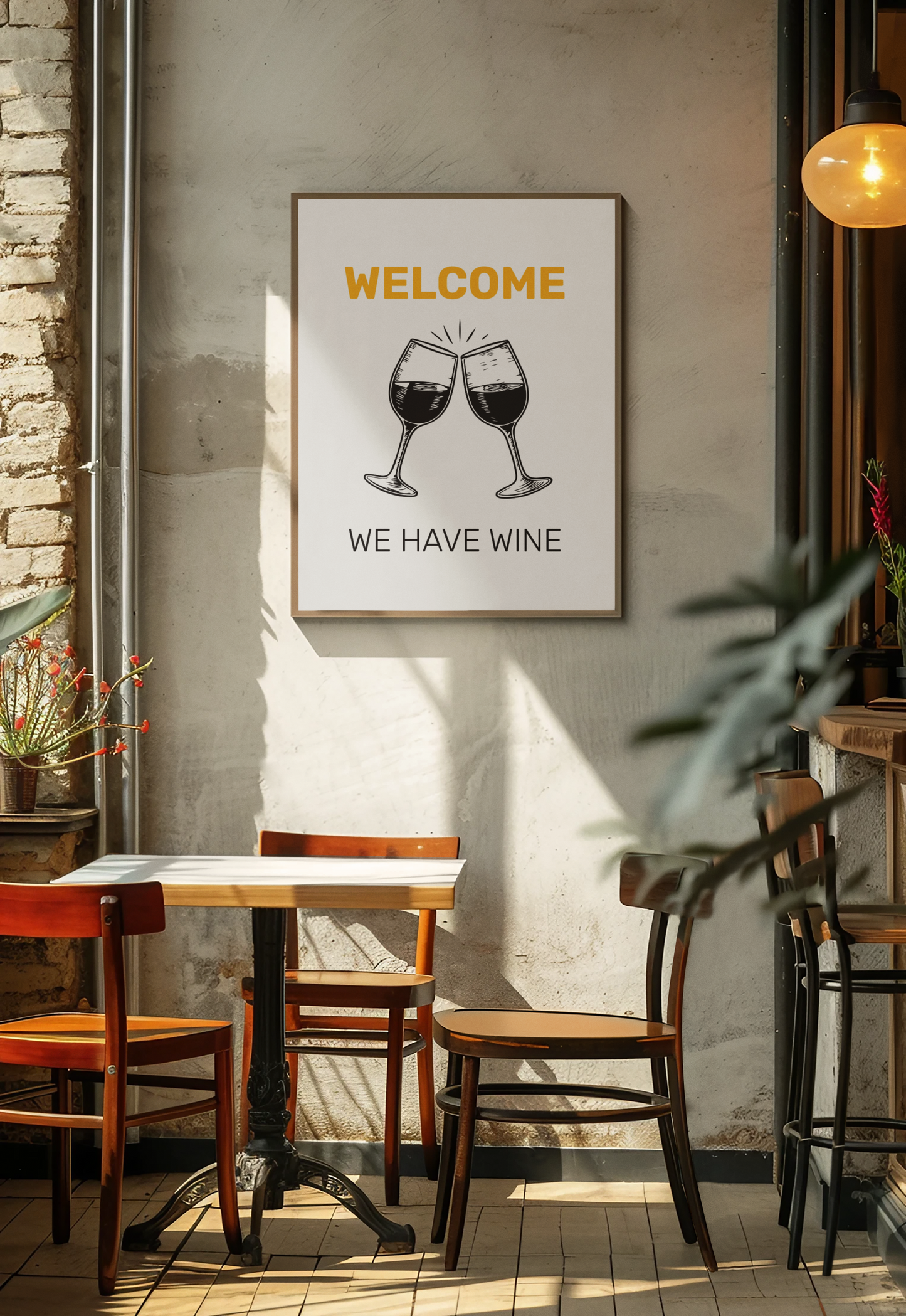 Welcome We Have Wine • White Background • DIGITAL DOWNLOAD
