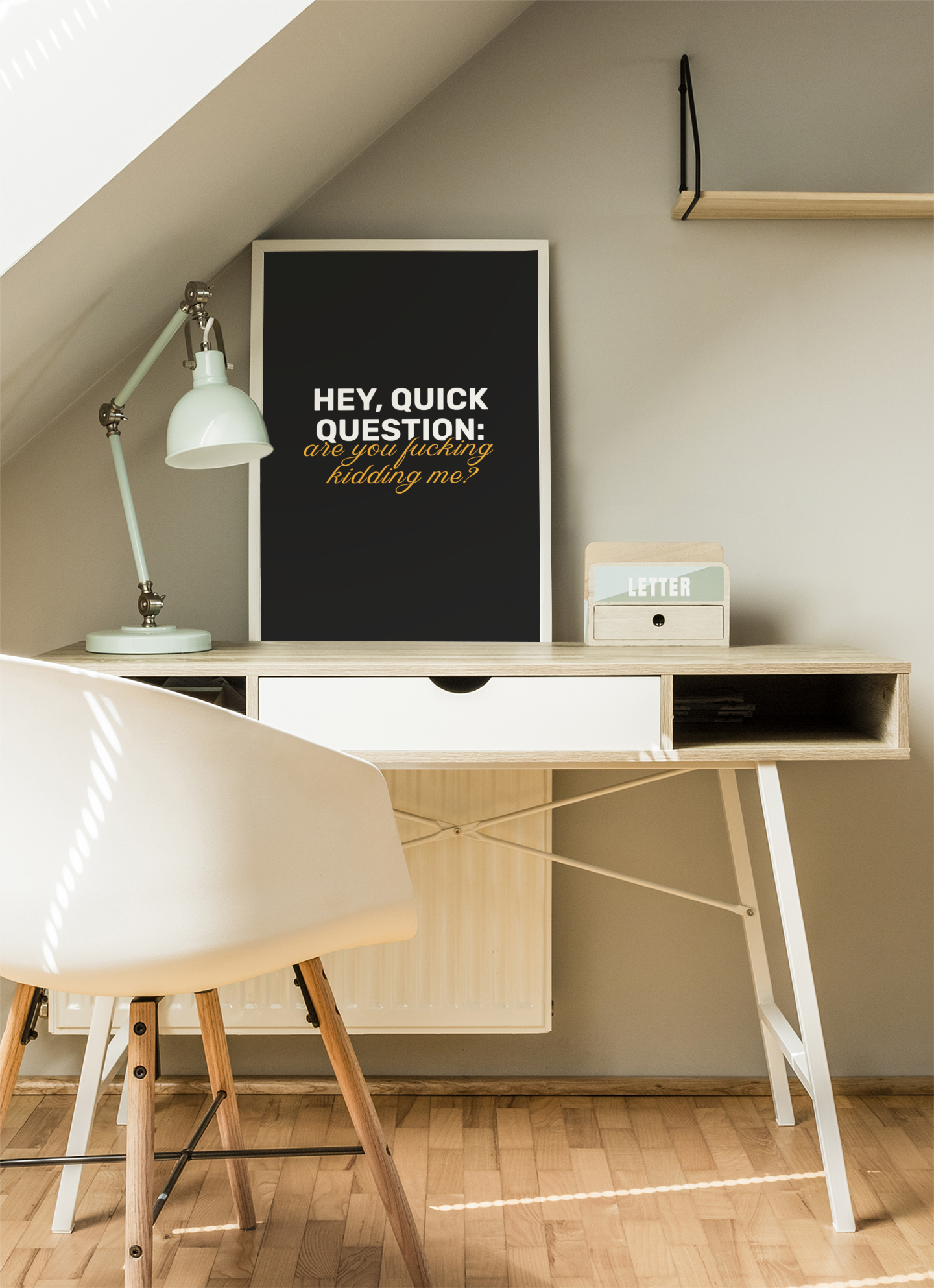 Hey, Quick Question: Are You F**king Kidding Me? • Black Background • DIGITAL DOWNLOAD