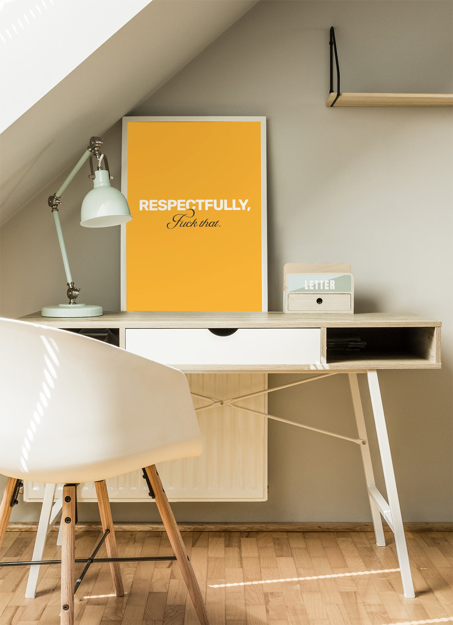 Respectfully F**k That • Orange Background • DIGITAL DOWNLOAD