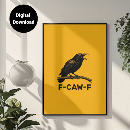 F-CAW-F • Orange Background • DIGITAL DOWNLOAD