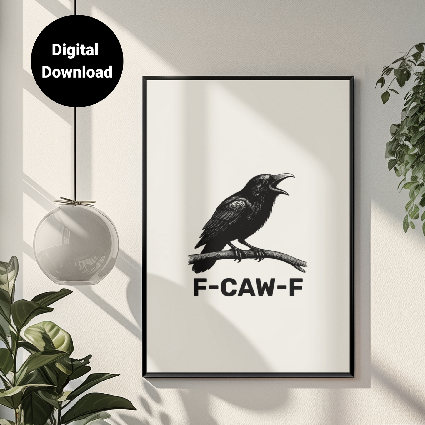 F-CAW-F • White Background • DIGITAL DOWNLOAD