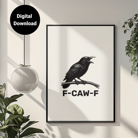 F-CAW-F • White Background • DIGITAL DOWNLOAD