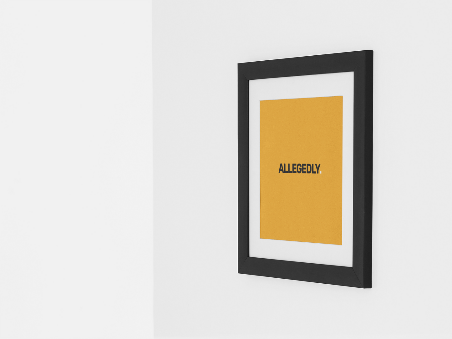 Allegedly • Orange Background • DIGITAL DOWNLOAD