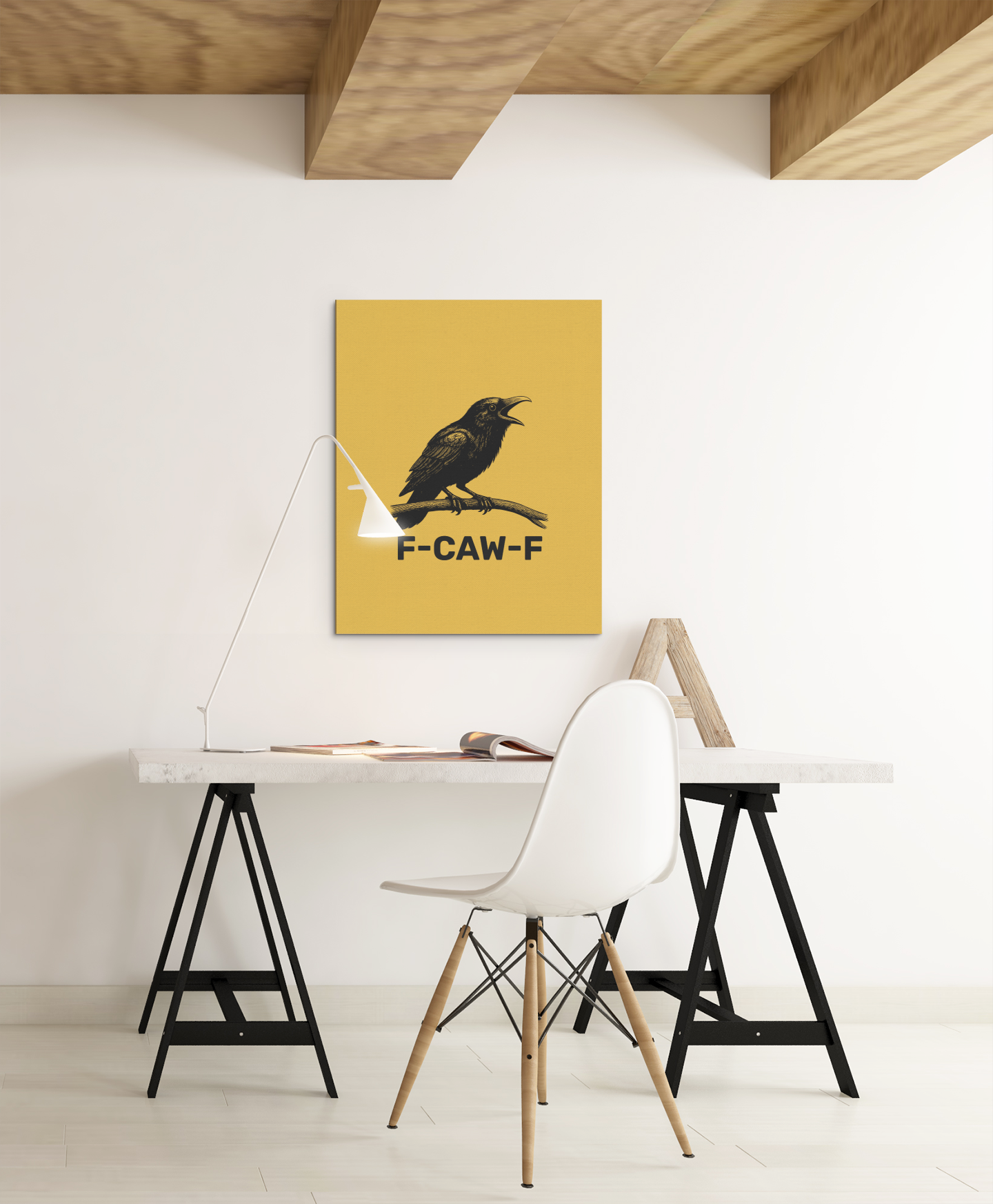 F-CAW-F • Orange Background • DIGITAL DOWNLOAD