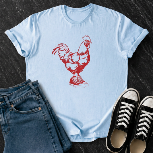 Rooster In Sneakers T-Shirt