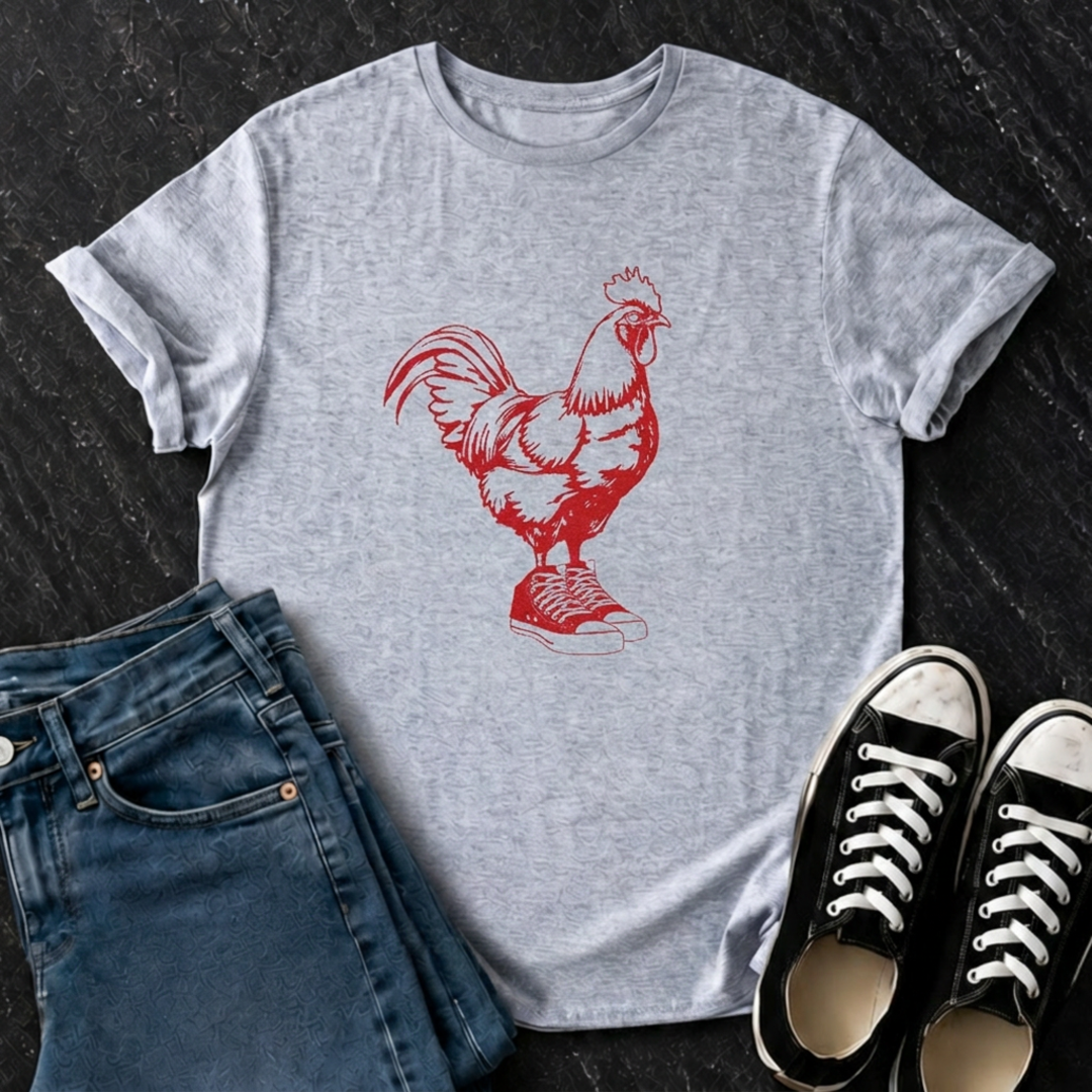 Rooster In Sneakers T-Shirt