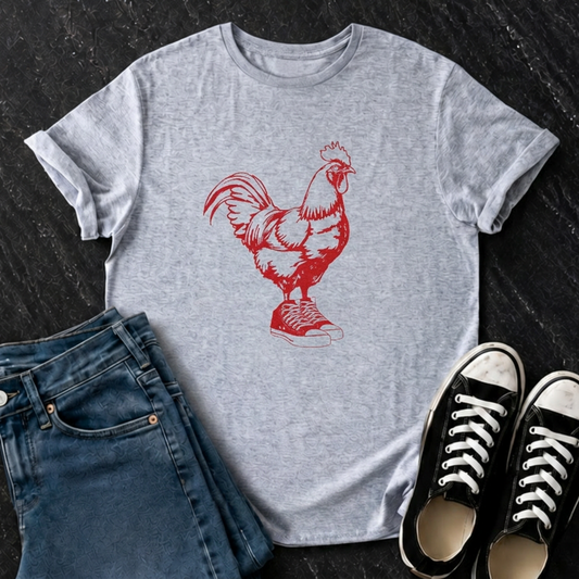 Rooster In Sneakers T-Shirt